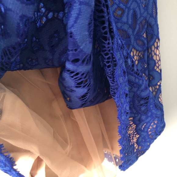 BCBGMaxAzria blue lace dress - Picture 4 of 5